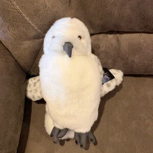 Harry Potter Warner Bros. White and Gray Plush Owl